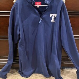 Navy Texas Rangers Quarter-Zip Pullover